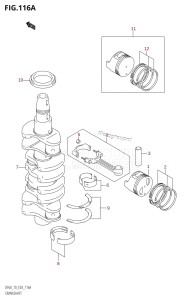 DF70 From 07001F-031001 (E03)  2013 drawing CRANKSHAFT