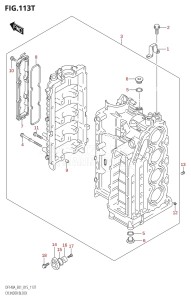 DF100A From 10003F-510001 (E01)  2015 drawing CYLINDER BLOCK (DF140AZ:E01)