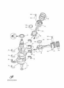 F250TUR-2012 drawing CRANKSHAFT--PISTON