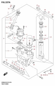 DF250AP From 25003P-910001 (E03)  2019 drawing TRIM CYLINDER (X-TRANSOM,XX-TRANSOM)