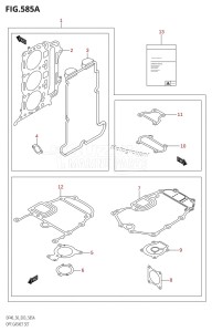 DF50 From 05001F-251001 (E03)  2002 drawing OPT:GASKET SET