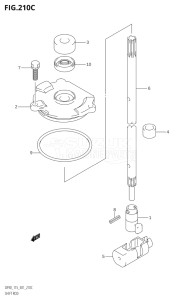 09001F-880001 (2008) 90hp E01-Gen. Export 1 (DF90TK8) DF90 drawing SHIFT ROD (DF115Z,DF115WZ)