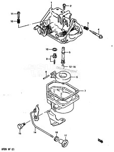 DT20 From 02003-502142 ()  1984 drawing CARBURETOR