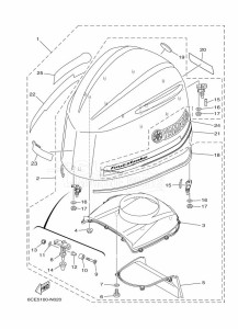 F225FETX drawing FAIRING-UPPER