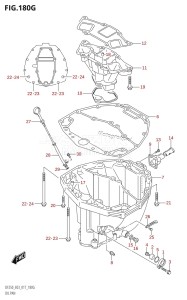 DF200Z From 20002Z-710001 (E03)  2017 drawing OIL PAN (DF250ST:E03)