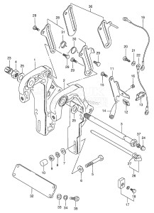 DT65 From 06502-651001 ()  1996 drawing CLAMP BRACKET