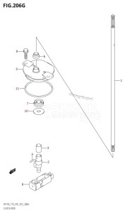 DF175T From 17502F-210001 (E01 E40)  2012 drawing CLUTCH ROD (DF175Z:E01)