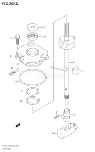 DF140Z From 14001Z-780001 (E03)  2007 drawing CLUTCH ROD (DF140T:(K2,K3,K4,K5,K6))