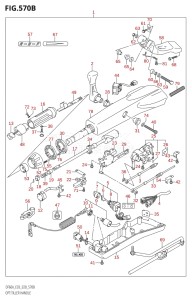 05003F-040001 (2020) 50hp E03-USA (DF50A) DF50A drawing OPT:TILLER HANDLE (DF60A,DF50AVT,DF60AVT)