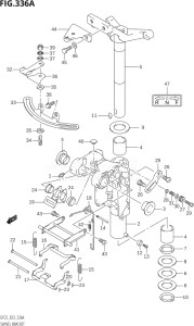 02503F-010001 (2010) 25hp E03-USA (DF25K10  DF25RK10) DF25 drawing SWIVEL BRACKET