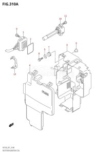 DF225Z From 22503Z-110001 (E01 E40)  2011 drawing RECTIFIER /​ IGNITION COIL