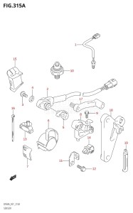 06002F-010001 (2010) 60hp E01 E40-Gen. Export 1 - Costa Rica (DF60ATHK10  DF60ATK10  DF60AWTHK10  DF60AWTK10) DF60A drawing SENSOR