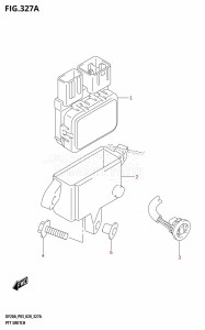 DF20A From 02002F-240001 (E03 P03)  2022 drawing PTT SWITCH (DF9.9BT,DF20AT)