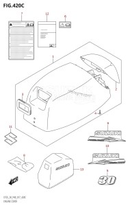 DT30 From 03005-710001 ()  2017 drawing ENGINE COVER (DT30R:P40)