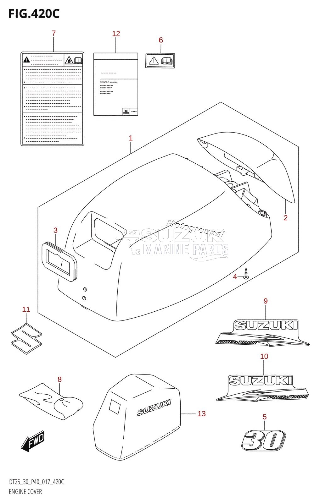 ENGINE COVER (DT30R:P40)