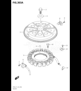 07501F-340001 (2023) 75hp E03-USA (DF75AT) DF75A drawing MAGNETO