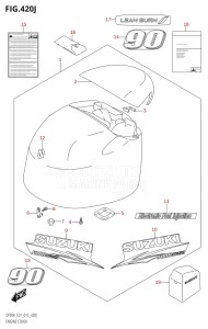 08002F-510001 (2005) 80hp E40 E01- (DF80A) DF80A drawing ENGINE COVER (DF90ATH:E01)