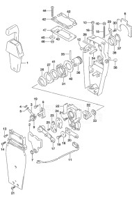 Outboard DF 40A drawing Top Mount Single (2)