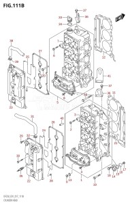 DF250Z From 25003Z-710001 (E40)  2017 drawing CYLINDER HEAD (DF200T:E40)