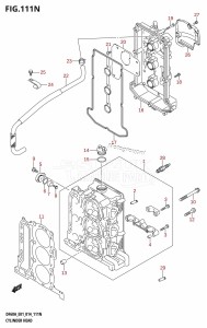 DF60A From 06002F-410001 (E01 E40)  2014 drawing CYLINDER HEAD (DF50AVT:E01)