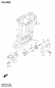 DF40A From 04003F-610001 (E03)  2016 drawing DRIVE SHAFT HOUSING (DF50A:E03)