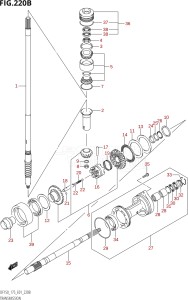 15002Z-110001 (2011) 150hp E01-Gen. Export 1 (DF150Z) DF150Z drawing TRANSMISSION (DF150Z,DF175Z)