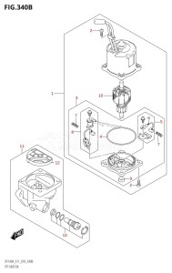 DF100A From 10003F-810001 (E11)  2018 drawing PTT MOTOR (DF140AT,DF140AZ,DF115AST)