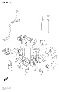 00995F-510001 (2005) 9.9hp P01-Gen. Export 1 (DF9.9B  DF9.9BR  DF9.9BT) DF9.9B drawing HARNESS (DF15A:P01)