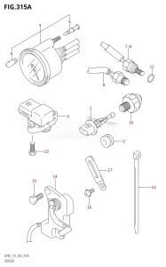 DF115T From 11501F-251001 (E03)  2002 drawing SENSOR