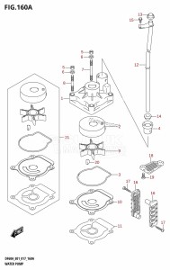 DF40A From 04003F-710001 (E01)  2017 drawing WATER PUMP (DF40A:E01)