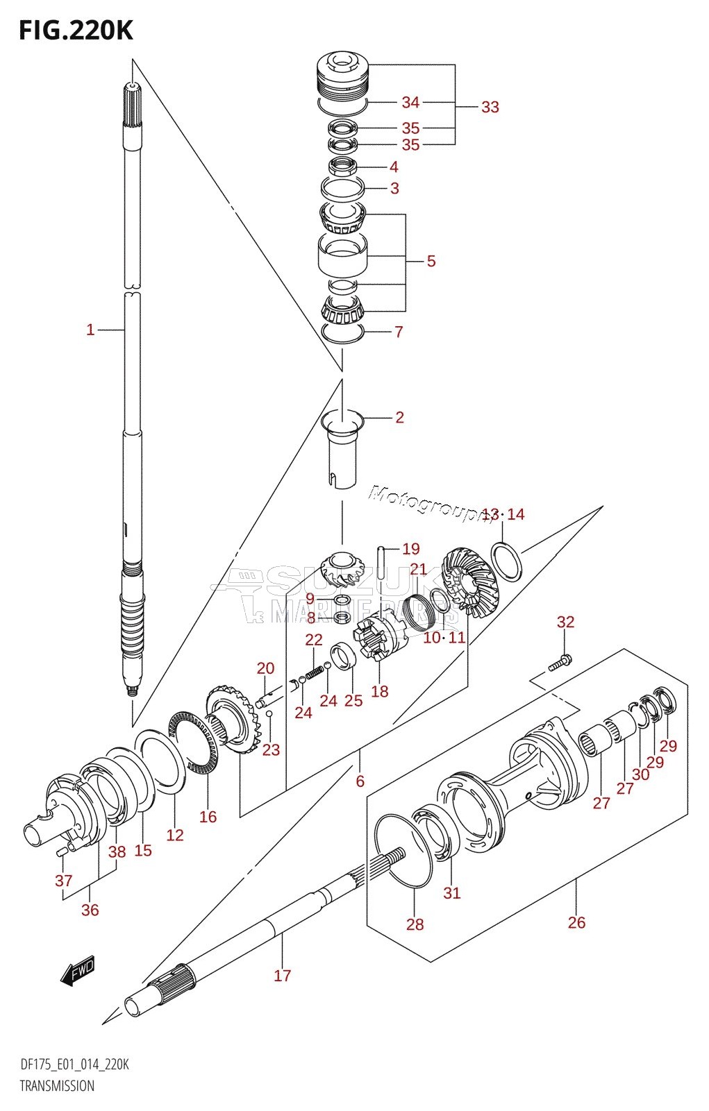 TRANSMISSION (DF175T:E40)