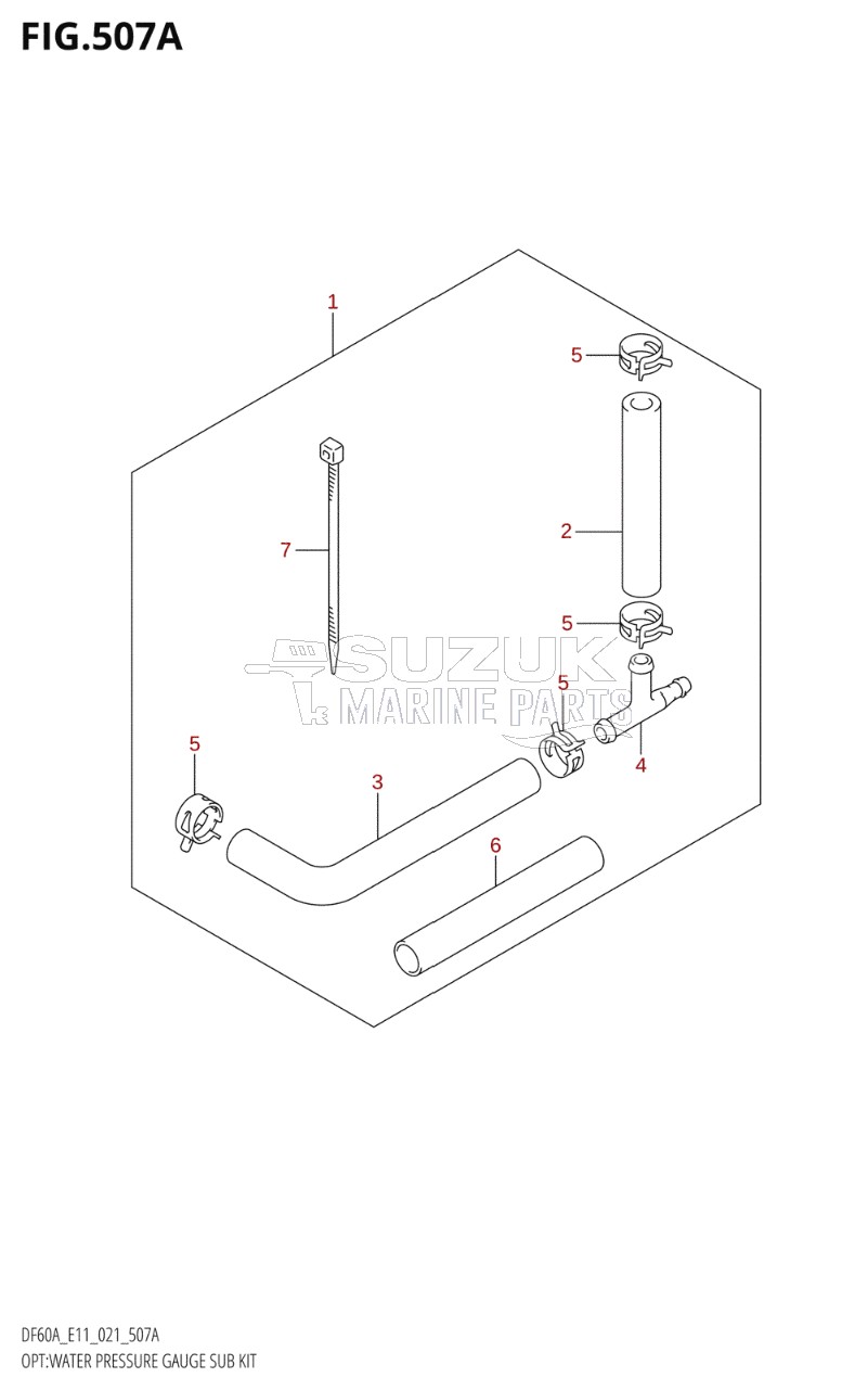 OPT:WATER PRESSURE GAUGE SUB KIT