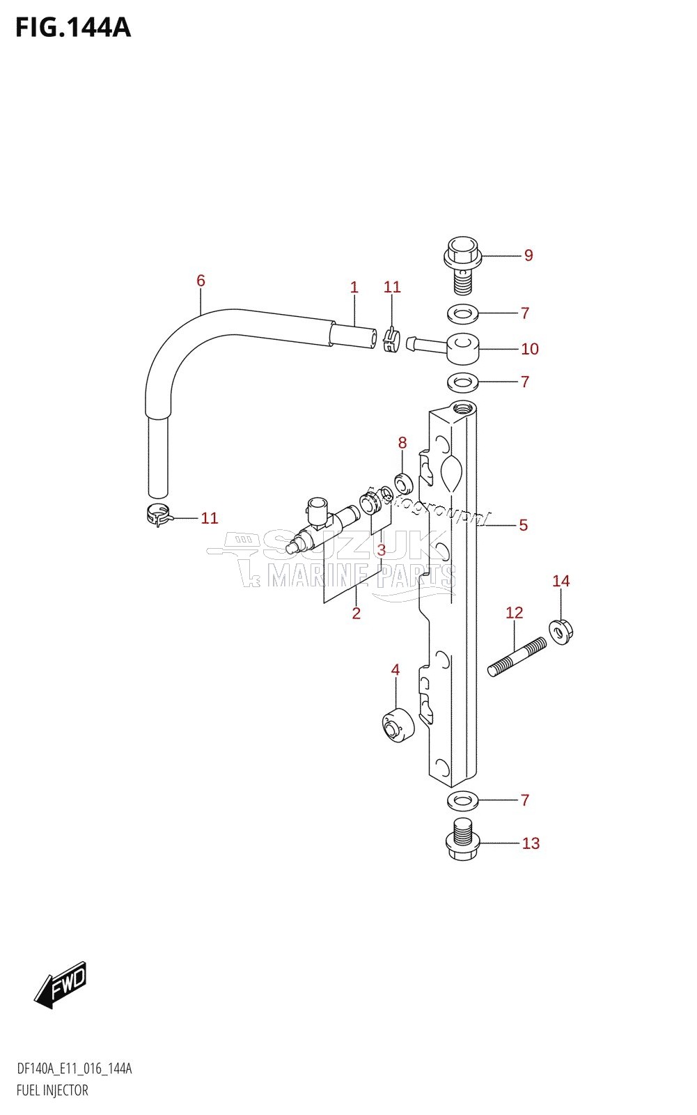 FUEL INJECTOR (DF100AT:E11)