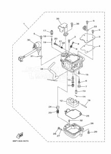 F25DMHL drawing CARBURETOR