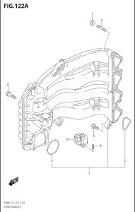 10004F-140001 (2021) 100hp E01 E40-Gen. Export 1 - Costa Rica (DF100BT  DF100BT   DF100BT) DF100B drawing INTAKE MANIFOLD