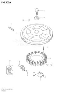 10002F-210001 (2012) 100hp E03-USA (DF100T) DF100 drawing MAGNETO