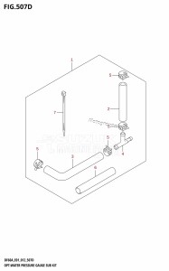 DF40A From 04003F-210001 (E01)  2012 drawing OPT:WATER PRESSURE GAUGE SUB KIT (DF50A:E01)