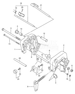 DT4 From 00402-824522 ()  1988 drawing CLAMP BRACKET (DT4 /​ DT5Y)