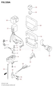 DF200 From 20001F-980001 (E01 E40)  2009 drawing PTT SWITCH /​ ENGINE CONTROL UNIT