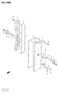 DF300Z From 30001Z-780001 (E01)  2007 drawing EXHAUST COVER