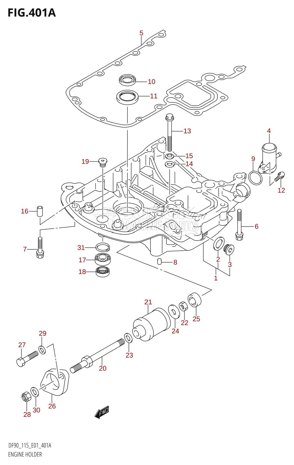 ENGINE HOLDER (K1,K2,K3,K4,K5,K6)