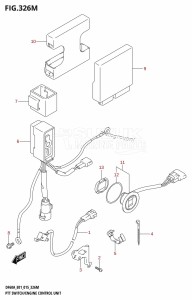 DF40A From 04003F-510001 (E01 E13)  2015 drawing PTT SWITCH /​ ENGINE CONTROL UNIT (DF60ATH:E40)