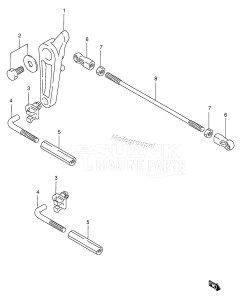 DT140 From 14002-581001 ()  1995 drawing THROTTLE LINK