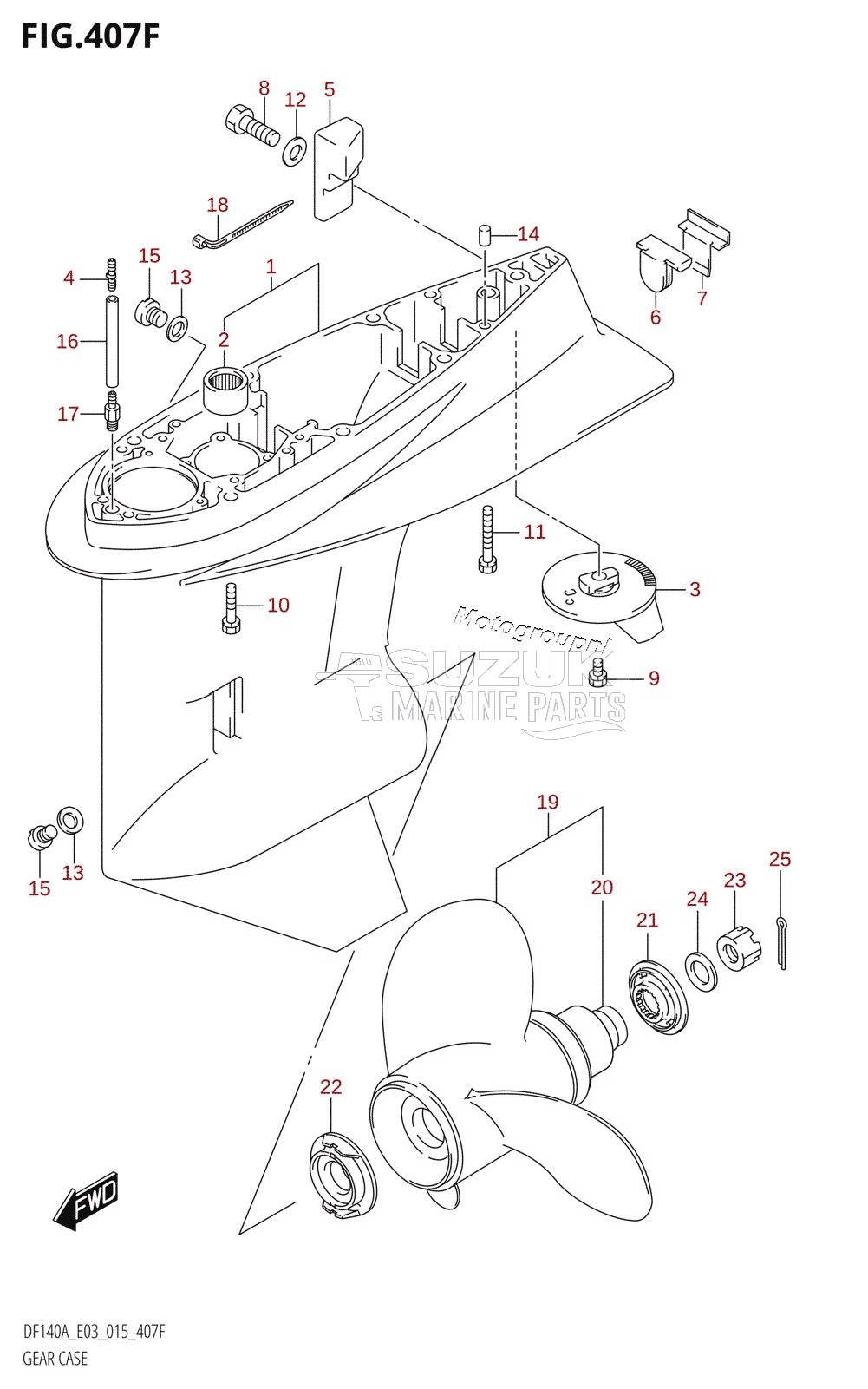 GEAR CASE (DF115AST:E03)