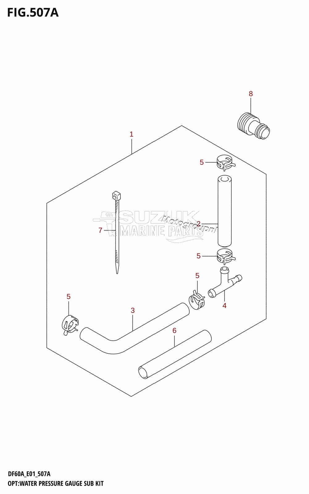 OPT:WATER PRESSURE GAUGE SUB KIT