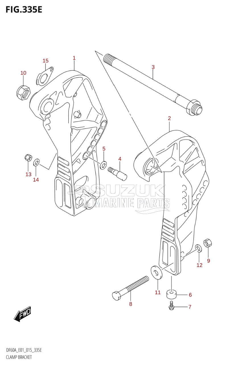 CLAMP BRACKET (DF50A:E01)