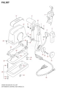 DF40A From 04004F-210001 (E34-Italy)  2012 drawing OPT:REMOTE CONTROL ASSY SINGLE(1)