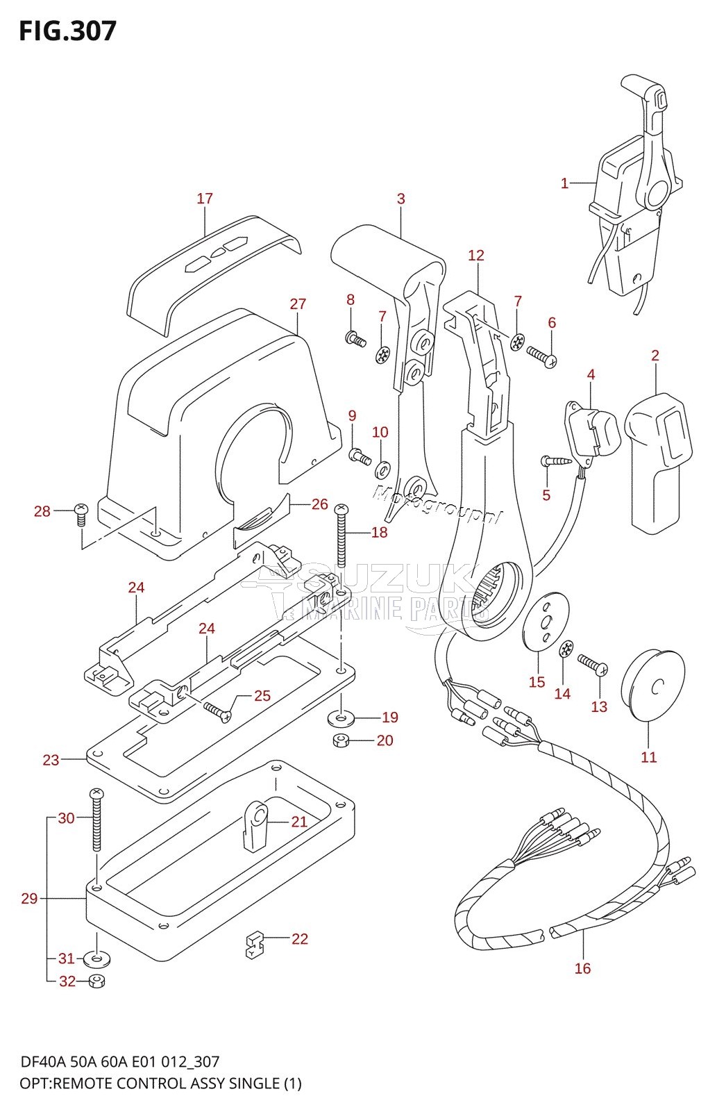 OPT:REMOTE CONTROL ASSY SINGLE(1)