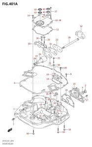 DF225T From 22503F-010001 (E01 E40)  2010 drawing ENGINE HOLDER