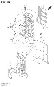 07003F-910001 (2019) 70hp E01 E40-Gen. Export 1 - Costa Rica (DF70A  DF70ATH) DF70A drawing CYLINDER HEAD (DF70A,DF70ATH,DF80A,DF90A,DF90ATH)